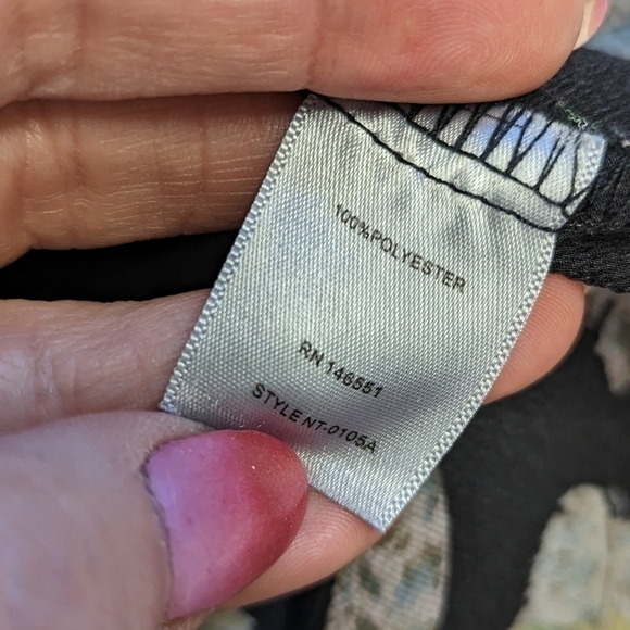 NOIR Black Blouse with Feathers L - Picture 9 of 12